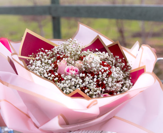 ˚⋆ ˚。⋆ Making My First Flower Bouquet For a Valentine's Photoshoot! ⋆ ˚。⋆୨୧˚⋆ ˚。⋆
